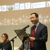 Vietnamese Ambassador to Italy Duong Hai Hung speaks at the forum. (Photo: VNA)