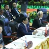 Prime Minister Pham Minh Chinh (second, left front) attends the 12th ASEAN-US Summit in Vientiane on October 11. (Photo: VNA)