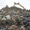 At a landfill in West Java, Indonesia. (Photo: Antara)