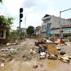 Yen Bai city in the northern province of Yen Bai is severely affected by Typhoon Yagi. (Photo: VNA)