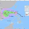 Movement of the typhoon (Photo: VNA)