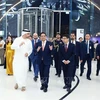 Prime Minister Pham Minh Chinh (second from left) visits Museum of the Future (Photo: VNA)