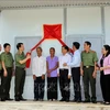 A poor household in the Mekong Delta province of Soc Trang gets a new house thanks to support by the Ministry of Public Security. (Photo: VNA) 