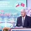 Nguyen Muoi, Chairman of the Vietnam-Czech Friendship Association (VCFO) in Ho Chi Minh City, speaks at the ceremony (Photo: VNA)