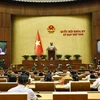 National Assembly Vice Chairwoman Nguyen Thi Thanh chairs the 15th National Assembly's eighth session (Photo: VNA)