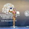 Bodybuilder Le Thi Kim Cuong wins two gold medals in the Fitness and Sport Physique categories for women over 1.65m. (Photo: VNA)