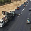 Work underway on the North-South expressway project, Eastern phase 2021-2025 (Photo: VietnamPlus)