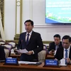 Vice Chairman of the Ho Chi Minh City People's Committee Duong Ngoc Hai addresses the meeting. (Photo: VNA)