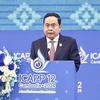 National Assembly (NA) Chairman Tran Thanh Man delivers a keynote speech at ICAPP12 in Cambodia. (Photo: VNA)