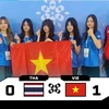 Vietnamese team pose for photo after first win at the Asian Esports Games 2024 on November 25 in Thailand. (Photo: VIRESA) 