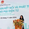 Director of the Vietnam E-commerce and Digital Economy Agency Le Hoang Oanh (Photo: VNA)