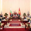 Secretary of the Ho Chi Minh City Party Committee Nguyen Van Nen holds a meeting with Bulgarian President Rumen Radev on November 27. (Photo: VNA)