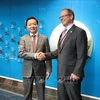  Anders Lindberg, Senior Vice President of Wärtsilä Corporation, and Deputy Prime Minister Tran Hong Ha (L) (Photo: VNA)