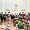 The Hanoi Department of Education and Training holds a meeting on November 27 with local outstanding students who will represent Vietnam at the International Junior Science Olympiad (IJSO) 2024. (Photo: VNA)