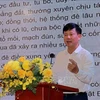 Director of the Department of Dike Management and Disaster Prevention Pham Duc Luan speaks at the event. (Photo: VNA)