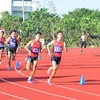 Duong Phu Toan (right) competes in the boys' 800m event at the 13th ASEAN School Games in June in Da Nang. He will be one of the Vietnamese representatives at the 16th SEA Youth Athletics Championship in Malaysia. (Photo: cadn.com.vn)