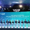 At a the ceremony to kick start construction of Vinh Thanh Industrial Park - the Vietnam - Singapore Industrial Park (VSIP) in Can Tho city . (Photo: VNA)