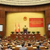 An overview of the conference, hosted by the 13th Party Central Committee’s Politburo and Secretariat, aimed to review the implementation of Resolution No 18-NQ/TW, dated October 25, 2017, of the 12th Party Central Committee. (Photo: VNA)