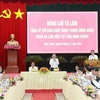 Party General Secretary To Lam has a working session with the Standing Board of the provincial Party Committee of Ninh Thuan province on December 5. (Photo: VNA)