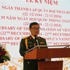 Defence Attaché in Indonesia Colonel Nguyen Tuan Duc speaks at the celebration in Jakarta. (Photo: VNA)