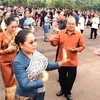 The traditional Lao Lamvong dance is widely practised among Lao people (Photo: Paxaxon)