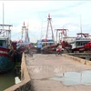 Fishing boats at Lach Hoi fishing port, Quang Tien ward, Sam Son city, Thanh Hoa province. (Photo: VNA)