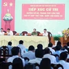 Prime Minister Pham Minh Chinh addresses a meeting with voters in Can Tho's Co Do district on December 15 (Photo: VNA)