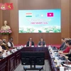 At the discussion between VUFO and an Indian delegation in Hanoi on December 16. (Photo: VNA)