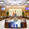 National Assembly Chairman Tran Thanh Man addresses the meeting (Photo: VNA)