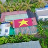 People transform roof into a national flag to celebrate National Day