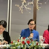 Under Secretary for Trade and Foreign Agricultural Affairs Alexis Taylor (Centre) speaks at the press briefing. Photo: VNA