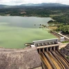 Majestic view of Ialy hydropower plant