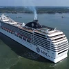 Un crucero entra al clúster portuario Cai Mep-Thi Vai, en Ba Ria-Vung Tau. (Foto: VNA)