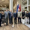 Representantes del Ministerio de Transporte de Vietnam y AFD (Foto: VNA)