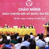 El primer ministro de Vietnam, Pham Minh Chinh, interviene en la cita. (Foto: VNA)