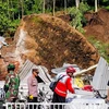 Consecuencia de los deslizamientos de tierra en la provincia de Java Central, Indonesia, el 20 de noviembre de 2024. (Foto: Xinhua/ VNA)