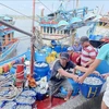 Barcos pesqueros en el puerto Tinh Ky, provincia de Quang Ngai (Foto: VNA)