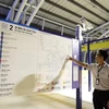 Mapa de la Línea 1 del metro en la estación An Phu. (Foto: VNA)