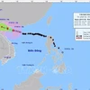 附图 第三号台风移动方向 