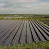 À la centrale solaire Europlast dans la province de Long An (Photo : VNA)