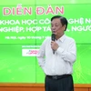 Le ministre de l'Agriculture et du Développement rural Le Minh Hoan lors de la conférence. Photo : journal Nong Nghiep