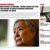 La presse française couvre le procès de Tran To Nga. (Photo : VNA)