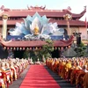 Célébration de l'anniversaire de Bouddha dans le calendrier bouddhiste 2568 (2024) à Viet Nam Quoc Tu (pagode nationale du Vietnam) à Ho Chi Minh-Ville. (Photo : VNA)