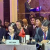 La délégation vietnamienne à la 14e Conférence des procureurs généraux Chine-ASEAN à Singapour. (Photo : VNA) 