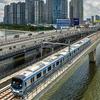 La ligne ferroviaire urbaine Ben Thanh-Suoi Tien à Hô Chi Minh-Ville (Photo : VNA)