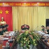 范长山中将主持会议（图片来源：人民军队报）
