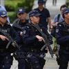 马来西亚警察局遇袭后新加坡强化安全保障。图自AFP