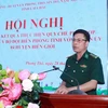 莱州省边防部队副政委黎公成大校发表讲话。图自越通社