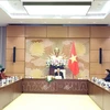 国会主席陈青敏会见东盟各国和东帝汶驻越大使和临时代办。图自越通社