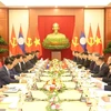 An overview of the talks between General Secretary of the Communist Party of Vietnam (CPV) Central Committee and President of Vietnam To Lam and visiting General Secretary of the Lao People’s Revolutionary Party (LPRP) Central Committee and President of Laos Thongloun Sisoulith. (Photo: VNA)